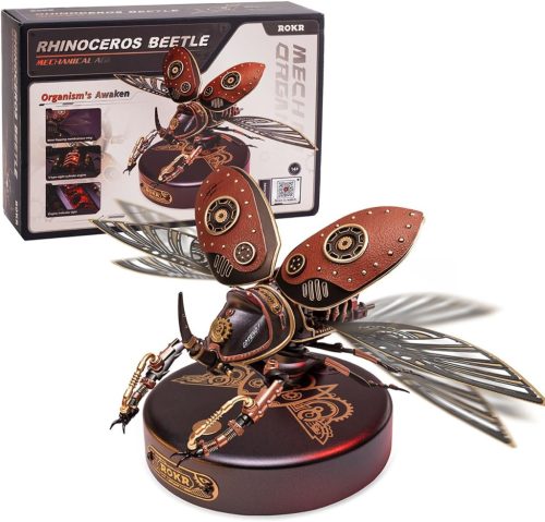  3D Puzzle Elektromos rovarok fém épületmodell asztali készlet játékok