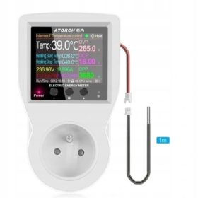    WiFi termosztát Számláló 16A Aljzat Fűtés Hűtés BE/KI TUYA Control+