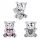  3 db gyöngyből álló szett Teddy Bears I Love You 925 ezüst díszdobozban