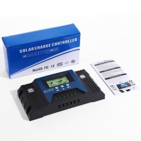    NAPELEMES TÖLTŐVEZÉRLŐ MPPT 100A 12V/24V INTELLIGENS PANEL VÉDELMEL