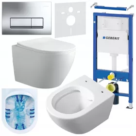    REJTETT WC SZETT GEBERIT DUOFIX KERET MIZU-WH-03 TÁL KRÓM GOMB