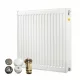  Acéllemez radiátor Diamond 2917 W fehér 1400 x 600 x 102 mm - alsó csatlakozás