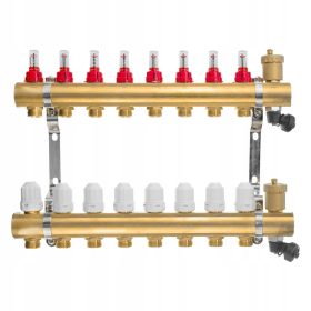    Elosztócső padlófűtéshez 8-2x szelep 2x légtelenítő.