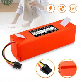    Újratölthető akkumulátor Roborock S5 S6 S7 S8 S50 S55 S5 Max 5200mAh