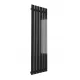  FÜGGŐLEGES ELEKTROMOS RADIATOR - R6 1800/450 FÉNYES FEKETE + 900W FEKETE FŰTÉS