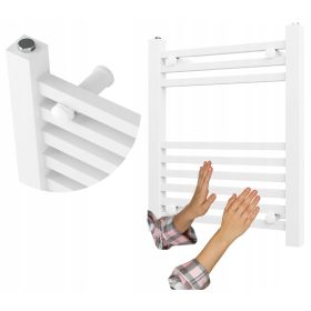    FEHÉR LÉTRA FÜRDŐSZOBAI RADIATOR 60x50 cm MODERN BERGEN RADIATOR