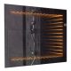 LED VILÁGÍTÁSÚ TÜKÖR OVÁLIS 110X45 CM ARANY KERETES PADLÁSBAN
