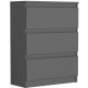 Mobene Modern komód 70 x 40 x 76 cm matt wenge