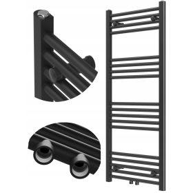    FÜRDŐSZOBA RADIATOR MODERN LÉTRA RADIÁTOR FEKETE 120x50 cm RAVEN