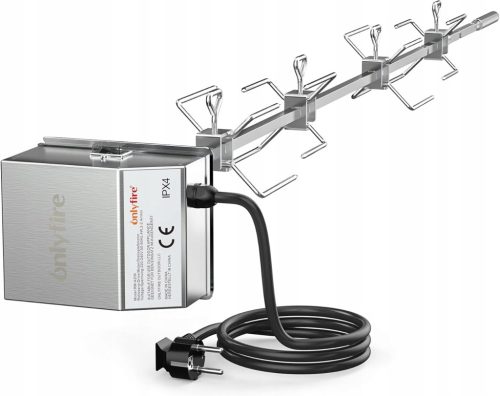  ONLYFIRE ELEKTROMOS FORGÓ GRILL NYÁRS 220-240V 100cm 4x NYÁRS