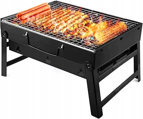  MINI SZÉN GRILL Bőrönd ÖSSZEHAJTHATÓ HORDOZHATÓ TURISTA