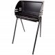  HAJTHATÓ FÉM faszén BBQ grill 39cm x 23cm magasság 73cm