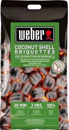  Kókuszhéj brikett 8kg WEBER grillezéshez