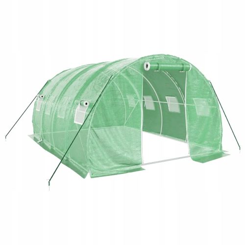  Üvegház acélvázzal, zöld, 12 m², 4x3x