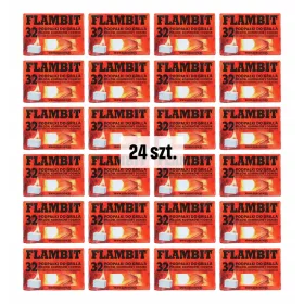    Flambit öngyújtó grillre, tűzhelyre, kandallóra, 32 kockás - 24 db-os készlet
