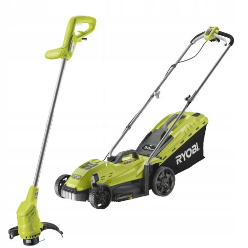  RYOBI ELEKTROMOS FŰNYÍRÓ + NYÍRÓ 35L 1300W 31CM RLM3313ALT2925