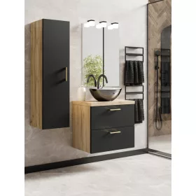    LUNA 60 fürdőszobabútor garnitúra, szekrény, mosdó, bútorkészlet 60