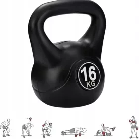    16 kg Kettle bell Orosz kettlebell 16 kg edzés sport tornaterem