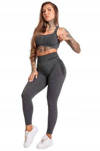  GYM GLAMOUR LEGGINGS MELANGE SÖTÉTSZÜRKE SZÜRKE XS
