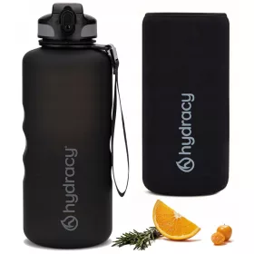    Edzőtermi palack vizes tartály sportolóknak HYDRACY 2L BLACK