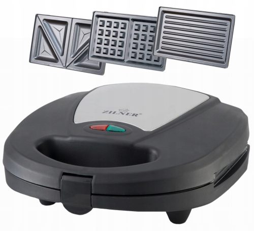  3 az 1-ben pirítós/grill/gofri szendvicssütő ZILNER ZL-113