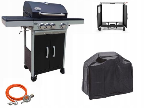  ALABAMA DEKRAFT GÁZGRILL 3+1 ÉGŐS ÖNTVAS Rács + CSÖKKENTŐ FEDÉL