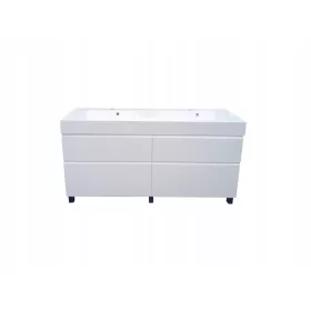  ATU FEHÉR ÁLLÓ SZEKRÉNY, DUPLA MOSÓ 160