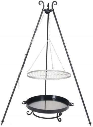  KERTI GRILL ÁLLVÁNY RÁCS + KANDALLÓ 60cm
