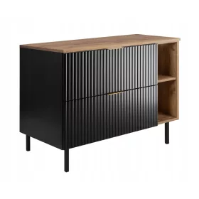    Fürdőszoba szekrény mosdókagylóhoz 100 divatos hornyolt felső fém lábak