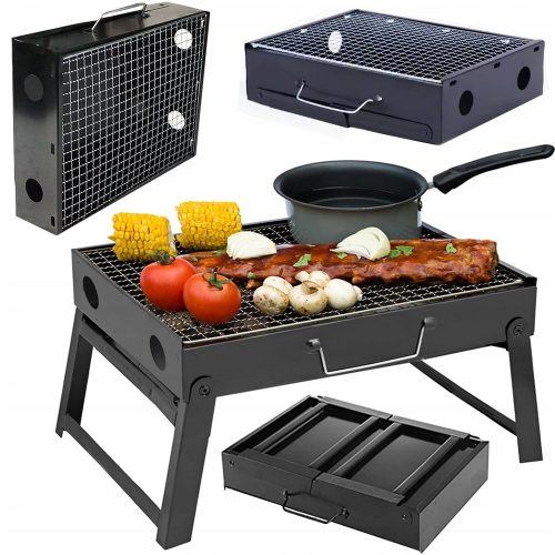  TOURIST GRILL HORDOZHATÓ Összecsukható Bőrönd SZÉN KEMPING Grill