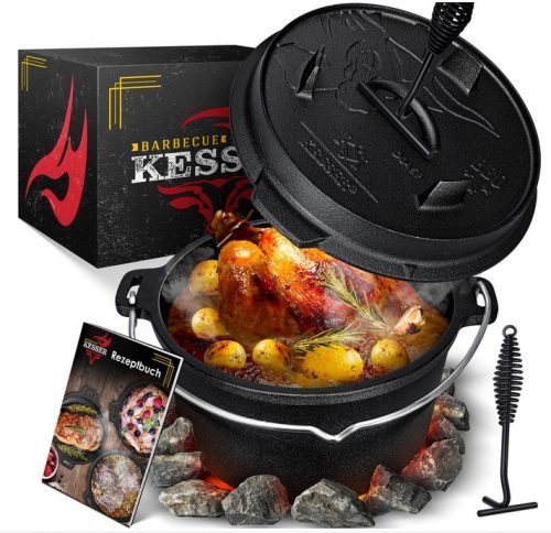  Öntöttvas EDÉNY GRILL SERT FEDŐVEL KESSER 7,3L