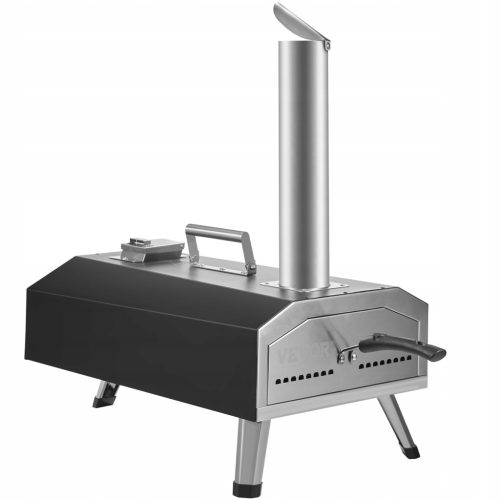  VEVOR 304,8 mm-es hordozható kültéri gáz- és fatüzelésű pizzasütő