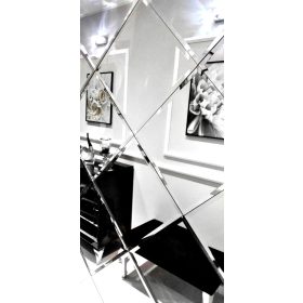    Kerek ferde függő Fürdőszoba Tükör Világító Led Hideg Szín 80 cm