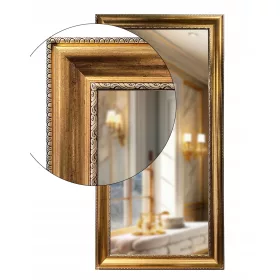    Tükör stílusos dekoratív arany keretben 140x70 nedvességálló u22