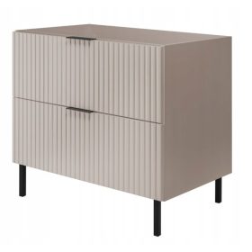    Fürdőszoba szekrény mosdókagylóhoz álló kasmír 80 PUKA MDF fém lábak