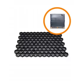    GEOKRATA raklap - EasyGravel 3XL gyeprács, fekete, 35,82 m²