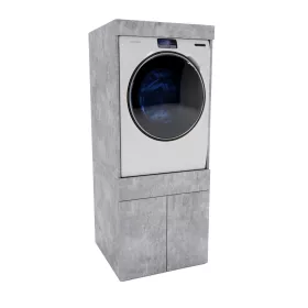    Mosógép szekrény fürdőszoba polcos mosógép beépített fiókos tálca beton