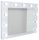 (2995) Brasil LED tükör 150x50 cm, Semleges LED, Óra - jobb