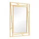  (3007) Loft LED Mirror Hamburg 140x50 cm, fekete keret, Semleges LED + be