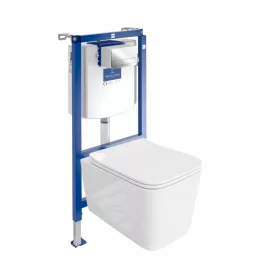    Komplett készlet ViConnect keret és gomb 92249061 króm E200 WC csésze