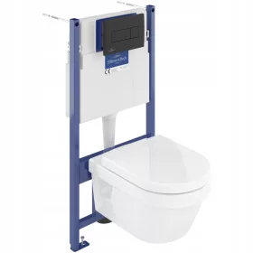    Villeroy & Boch Architectura Set Süllyesztett keret, fekete gombbal