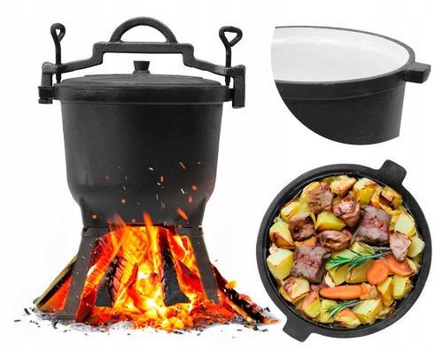  Meyerhoff 8L álló zománcozott bogrács PÖRÖLT PITE PÁROLT PITE