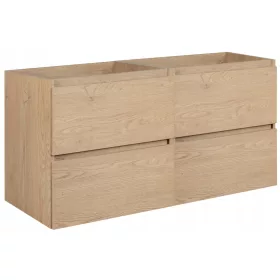    Fürdőszoba akasztós szekrény mosdóhoz 120 front világos tölgy matt előlap