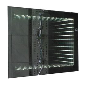    Nagy, stílusos sokszögű fali tükör fürdőszobába, hálószobába, nappaliba, irodába