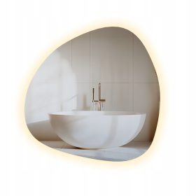    LED FÉLOVÁLIS TÜKÖR 40x100 FÜRDŐSZOBA VILÁGÍTÁS FÉLOVÁLIS LED