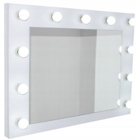   LED FÉLOVÁLIS TÜKÖR 50x90 FÜRDŐSZOBA VILÁGÍTÁS FÉLOVÁLIS LED