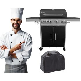    DEKRAFT (NEVADA) GÁZGRILL 4+1 (11,2+ 2,5 kW) - Öntöttvas rács + BURKOLAT