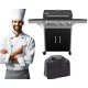  DEKRAFT (NEVADA) GÁZGRILL 4+1 (11,2+ 2,5 kW) - Öntöttvas rács + BURKOLAT