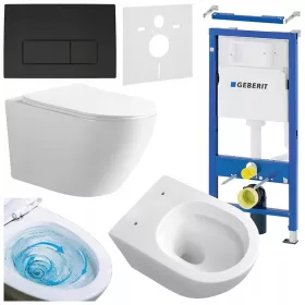    REJTETT WC SZETT GEBERIT DUOFIX KERET MIZU-TR-03 TÁL FEKETE GOMB