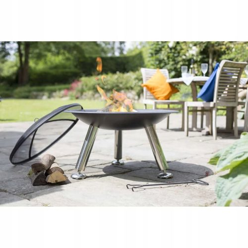  RedFire Chicago Garden Fire Pit, fekete, acél, 75 cm